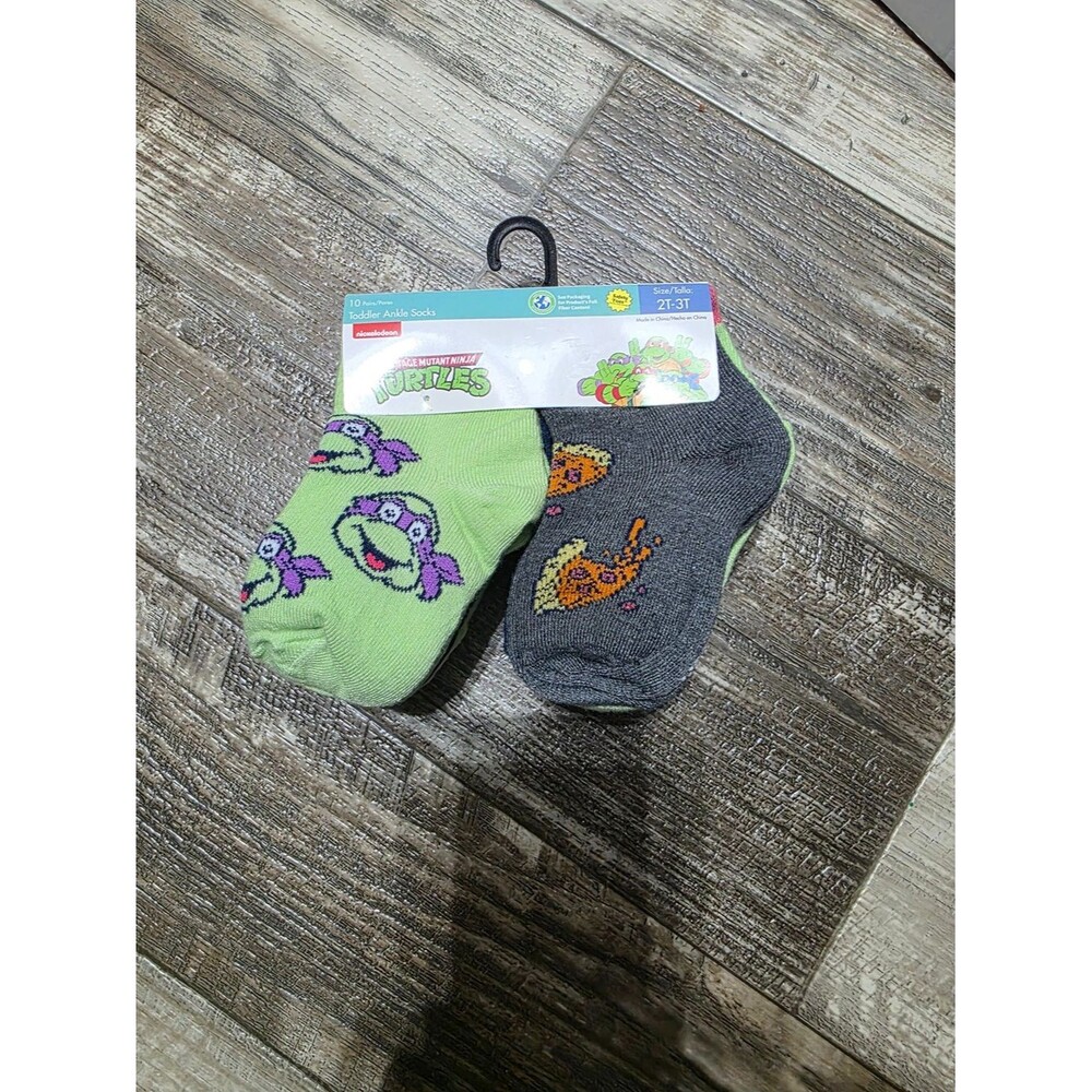 2 Packs Of Nickelodeon Teenage Mutant Ninja Turtles Socks